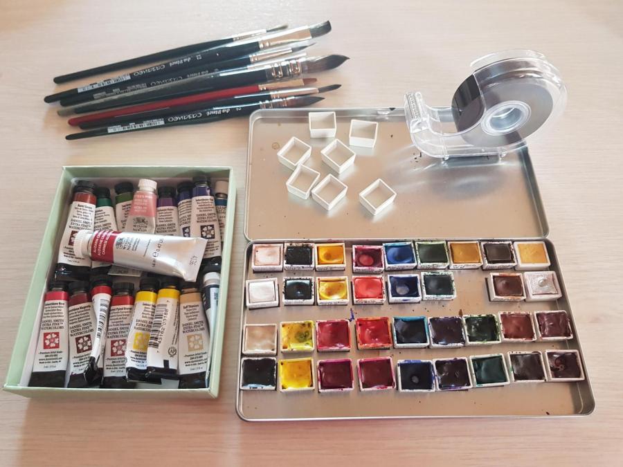 Mon materiel d aquarelle