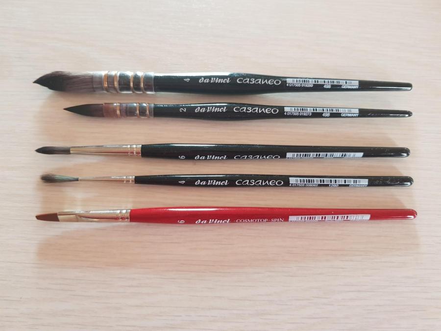 Pinceaux aquarelle